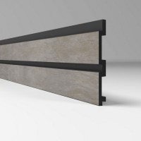Реечная панель ПВХ Comfort 3D-Prof XXL Лофт светло серый 438