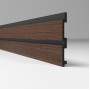 Реечная панель ПВХ Comfort 3D-Prof XXL Каштан 210 — 80 мм, для спальни
