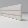 Реечная панель ПВХ Comfort 3D-Prof M Белый 001 — 80 мм, для кухни