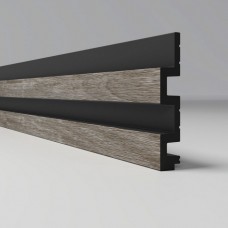 Реечная панель ПВХ Comfort 3D-Prof XL Дуб серый 406